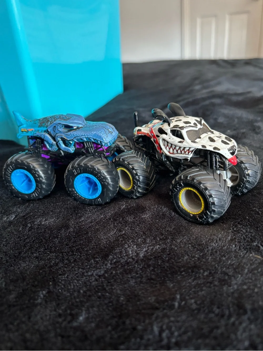 Monster Jam Trucks Hot Wheels Bundle Of 2 Mega Rex & Mutt Dalmation Play/Collect